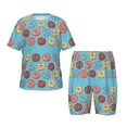 thumbnail image 1 of Balery Cute Donut Conjunto de Pijama Infantil de Manga Corta con Estampado – Ropa de Dormir de Algodón Suave-X-Large, 1 of 6