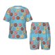 thumbnail image 1 of Balery Cute Donut Conjunto de Pijama Infantil de Manga Corta con Estampado – Ropa de Dormir de Algodón Suave-3X-Large, 1 of 6