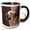 Black/White, variant on 3drose, Yellow Labrador Retriever Dog, Adobe Wall - Na02 Zmu0148 - Zandria Muench Beraldo, 15oz Two-tone Yellow Mug