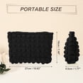thumbnail image 5 of Unique Bargains Bubble Cloud Cosmetic Bag Zipper Checkered Makeup Bags for Lipsticks Black, 5 of 7