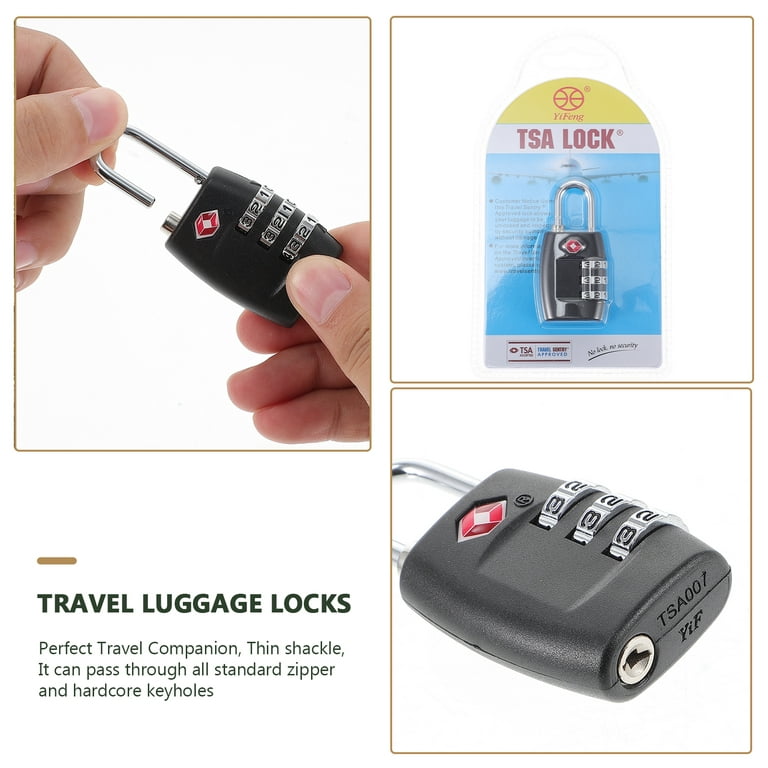 3-digit Tsa335 Customs Combination Padlock, Luggage Locks Suitcase Lock  With Code Safe Lock For Gym Locker Travel Backpacks Password Lock Various  Colors Tsa Approved Locks For Gym, Cabinet, Suitcase, Drawer Baggage,  Backpack