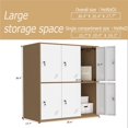 thumbnail image 2 of MECOLOR Shool and Home Locker Organizer Storage for Kids,Playground Metal Shoes and Bag Storage Cabinet, 2 of 9