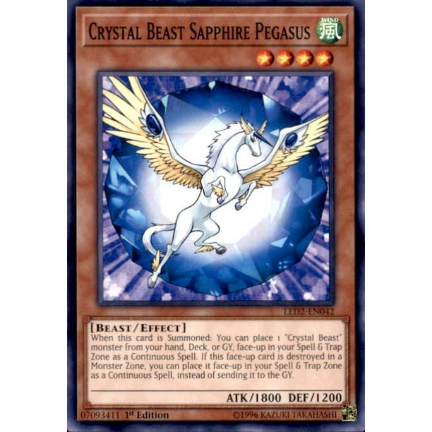 Yugioh Legendary Duelists Ancient Millennium Crystal Beast Sapphire Pegasus Led2 En042 Walmart Com Walmart Com Yugioh Legendary Duelists Ancient Millennium Crystal Beast Sapphire Pegasus Led2 En042 Walmart Com Walmart Com