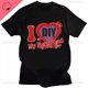 thumbnail image 3 of Camiseta con estampado personalizado para hombre y mujer, ropa de calle de algodón con imagen personalizada, I Love My Boyfriend y Girlfriend, 3 of 5