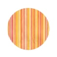 thumbnail image 2 of SIDONKU 60 inch Round Beach Towel Blanket Orange Stripe Bright Striped Pattern Pink White Carnival Circus Travel Circle Circular Towels Mat Tapestry Beach Throw, 2 of 2