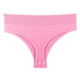 thumbnail image 4 of Blmnix Seamless Underwear Womens Hipster Panties Cotton Cheeky Thong Underwear G String Pink Women's Underwear Cotton,XXL, 4 of 5