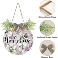 thumbnail image 2 of Coolnut Elegance Floral Front Door Round, Hanging Welcome Sign, Front Door for Home, Farmhouse, Porch, Wall Hanging, Outdoor Home Decor, 2 of 7