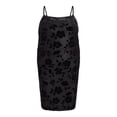 thumbnail image 3 of Madden NYC Women's and Women's Plus Velvet Burnout Midi Dress, Sizes XXS-4X, 3 of 4