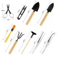 thumbnail image 2 of 9Pcs/Set Garden Tool Sets Non-perishable Anti-rust Waterproof Multi-Piece Shovel Scissors Plant Tool Set for Garden, 2 of 8