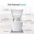 thumbnail image 6 of OKADA 3.5 Cubic Feet Chest Freezer Top Door Compact Space Apartment Home Food Storage Compact Saving Energy Efficient, 6 of 7