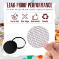 thumbnail image 4 of 16 Pcs Plastic Jars with Lids 30 oz Bottles Containers Plastic Mason Jars Canisters Cylinders Storage Kitchen and Household Organization Cup for Dry Goods, Spice, Honey(Black), 4 of 6