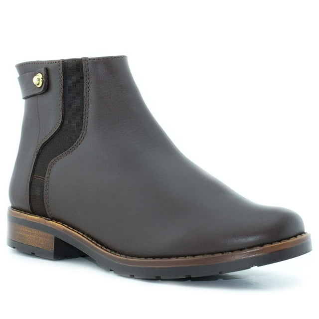 BOTIN CASUAL CON ELASTICO DAMA PIEL CAFÉ GIUSTO 15104 cafe 26 Giusto Sapore JONI 15104 CAFÉ