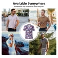 thumbnail image 5 of Honeii daisy Skull red flower print Polo Shirt, a classic short-sleeved, button-down golf shirt designed for men4X-Large, 5 of 6