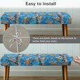 thumbnail image 6 of XYZCANDO Poly Spandex Long Bench Seat Slipcover for Dining Home, Breathable Elastic Band Bench Covers, Tree Leaf Camo Pattern, 6 of 9