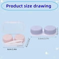 thumbnail image 2 of 4PCS Pairs of Mini Contact Lens Case, Colored Contact Lens Container Holder, Storage Case Tweezers Stick Kit, Travel, Work, Home (4 Colors), 2 of 6