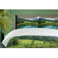 thumbnail image 4 of Ambesonne Landscape Duvet Cover Sets, Zelenci Pond Slovenia, 2-King, Green Aqua, 4 of 7