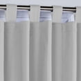 thumbnail image 2 of Kotton Culture 100% Blackout Curtain for Traverse Rod Tab Top Curtains Thermal Insulated Room Darkening Window Treatment Panels for Bedroom, Living Room (1 Panel, 70x120, Silver), 2 of 7