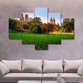 thumbnail image 2 of TISHIRON 5PCS Framed Canvas Wall Art Set,60"x40" Trees Lawn in Central Park Canvas Art Decor, 2 of 7
