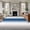 Blue, variant on Dark Grey White Round Area Rug 3.3 FT, Non Slip Small Entryway Kitchen Mat, Farmhouse Ombre Color Modern Simple Washable Soft Circular Rug Non-Shedding Door Mat for Bathroom Playroom Kids Room