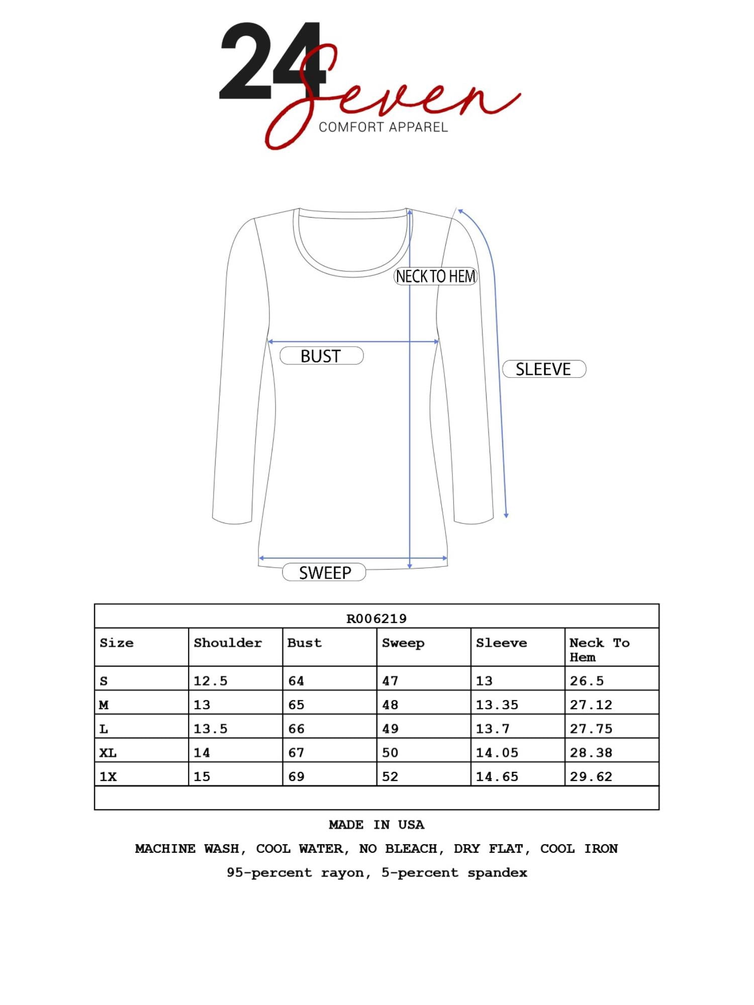 24/7 Comfort Apparel Women's Oversized Long Sleeve Dolman Top