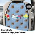 thumbnail image 5 of Kdxio Brown French Bulldog Print 2 Pack Car Kick Mat Seat Cover Back Protector Mat with Pockets for Organizer Backseat Protector and Storage Anti Kick Pad for Vehicles, 5 of 9