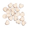 thumbnail image 4 of 20 piezas DIY colgante en forma de corazón colgante de acero inoxidable con agujero accesorio para hacer joyas (oro rosa 6,5 x 7 mm), 4 of 5
