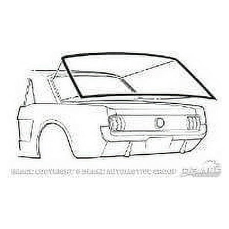 Scott Drake C5ZZ-6542084-A 1965-1968 Rear Window Weatherstrip