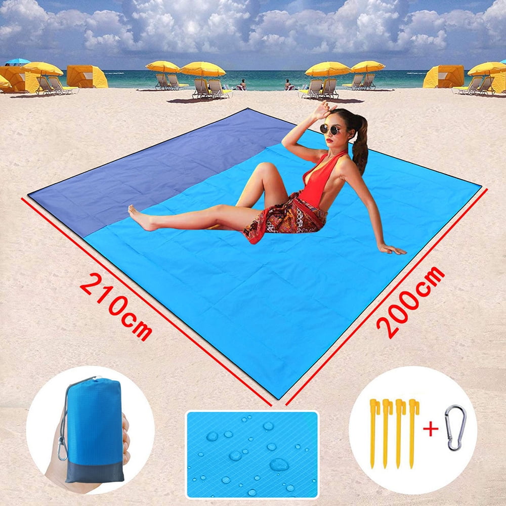 TiooDre Beach Blanket Waterproof Beach Blanket Lightweight Folding