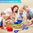 thumbnail image 2 of Juego de juguetes para niños Beach Shovels Amarlozn con mango de madera de 40 cm, 2 of 8