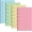 Pink Blue Yellow Green, variant on Quivanta 6 Hole Mini Lined Paper Refill 200 Sheets Blank Planner Refills Loose Leaf Papers 3 x 5 Inches for Binders Planner Inserts Mini Ruled Filler Books Memo Papers Notebooks(Pink Blue Yellow