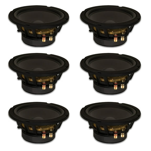 6 Goldwood Sound GW-8PC-8 Heavy Duty 8ohm 8" Woofers 330 Watts each Replacement Speakers