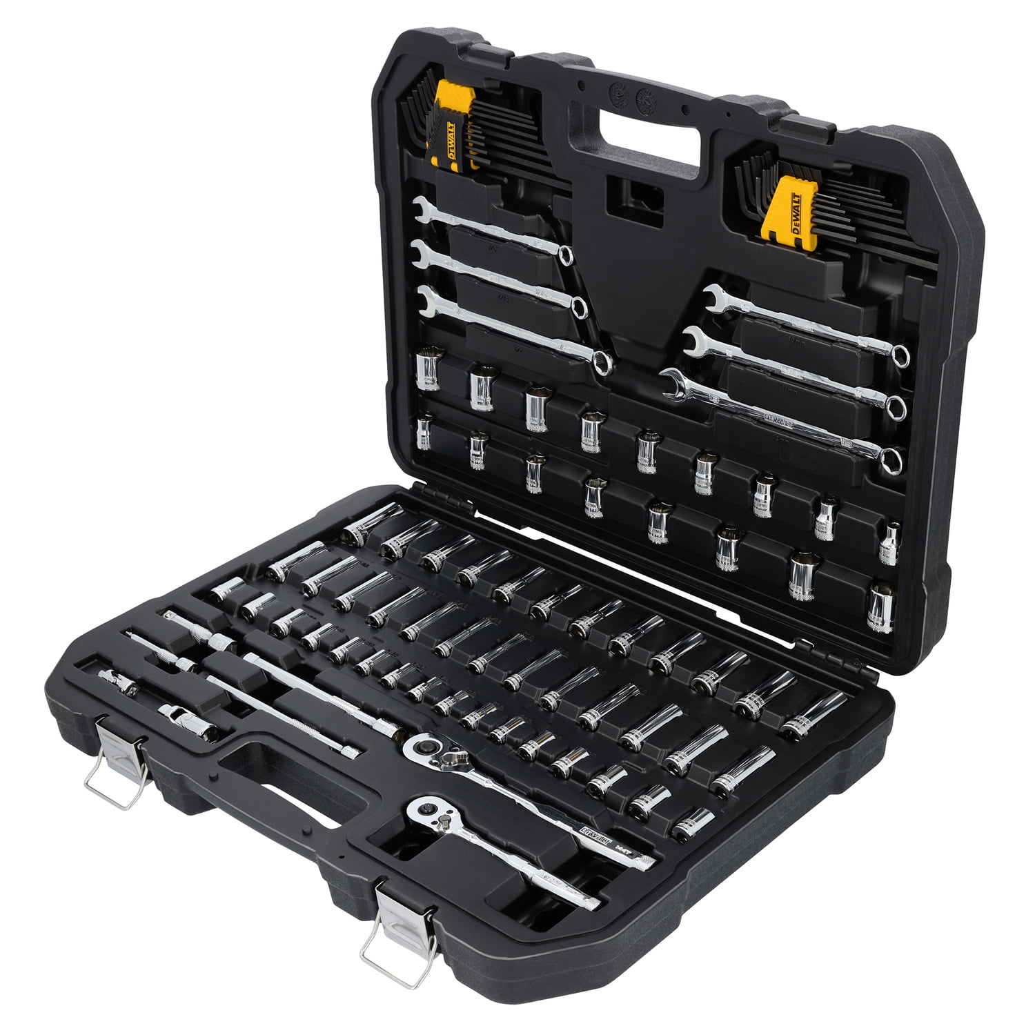 DEWALT TOUGHSERIES 2 Drive Mechanics Tool Set with 100 Pieces plus Case, DWMT45407