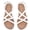 White 7023, variant on Women's Flat Slide Sandals - Fashion Adjustable Cross Strappy Braided Flat Summer Shoes.