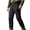 Black, variant on Mens Waterproof Tactical Pants Adjustable Waist Wind Resistant Hiking Cargo Pant Multi Pockets Outdoor Training Pants Black XXXL
