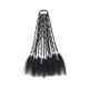thumbnail image 2 of Trenzante Extensión del cabello trenzas suaves como el cabello humano, trenzando la extensión del cabello negro del cabello para la 1B con línea de plata, 2 of 8