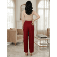 thumbnail image 3 of Pantalón Corte Recto Texturizado con Brillos Sutiles, Elegante y Súper Cómodo para Mujer, 3 of 5