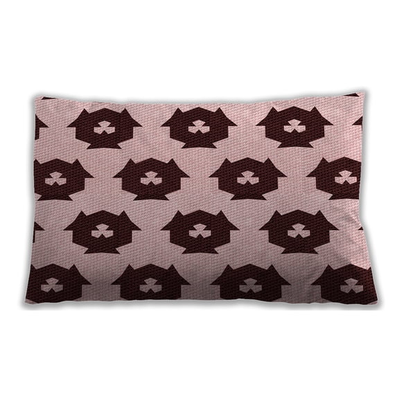 Ahgly Company Outdoor Rectangular Contemporary Lumbar Throw Pillow, 13 inch by 19 inch