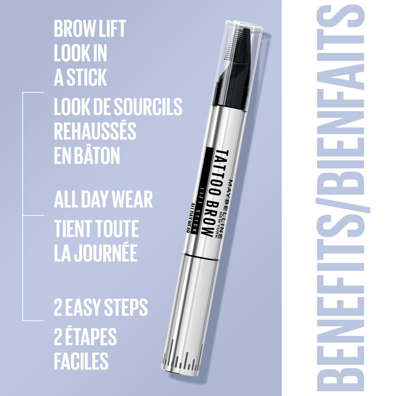 Maybelline New York TattooStudio™ - Eye Makeup Brow Lift Stick, Fade-Resistant and Smudge-Resistant, Blonde, 1.1 g
