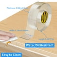 thumbnail image 2 of Clear Edge Protector Strip 1.18In X 9.84Ft Sharp Edge Wrap Cover Tape Self Adhesive Protective Bumper Corner Guards For Cabinet Door Desk Glass Table Bed Furniture Kitchen Countertop Waterproof, 2 of 5