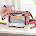 thumbnail image 6 of Nylon Fish Mouth Pencil Case with Large Capacity Zipper Pencil Pouch Bows and Strawberries Pattern Pencil Bag Organizers, 6 of 7