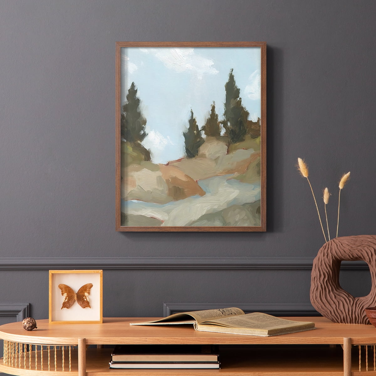 West Fork Hiking Trail II Framed Print in Brown Solid Wood 8 x 10 Framed Print