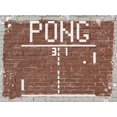 thumbnail image 4 of Stephen Chambers 32x25 Black Ornate Wood Framed With Double Matting Wall Art Titled - Pong Graffiti 2, 4 of 6
