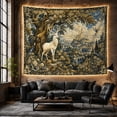 thumbnail image 6 of White Deer Beneath a Massive Tree, Peaceful Vintage Art for Wildlife Lovers, Woodland Wall Art, Housewarming Gift, Tapestry Wall Hanging for Living Room and Study Room, 6 of 7