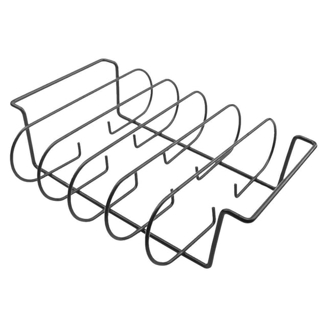 tredstone Non-Stick Rib Rack Iron Roasting Stand Holds 4 Rib Racks for Grilling BBQ Cooking Experience Style A 1Set
