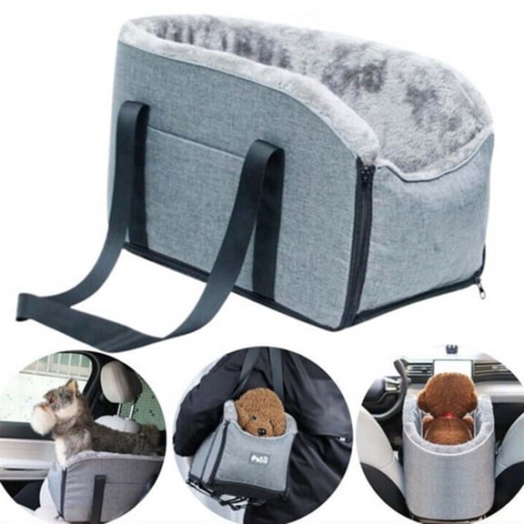Dog Car Seat for Small Dogs Portable Dog Booster Car Seat Safety Leash Adjustable Straps Puppy Car Seat for Pets