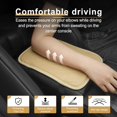 thumbnail image 4 of GHSDFBB Auto Center Console Pad, Universal Waterproof Car Armrest Seat Box Cover, Car Interior Accessories, Breathable Leather Auto Armrest Cover Protector for Most Vehicle, SUV, Truck, Car (Bei, 4 of 5
