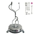 thumbnail image 3 of Nettoyant pour Surfaces – Acier Inoxydable Robuste de 24 Pouces – 4 Roues et Double Poignée – 4900 PSI – Accessoire pour Laveuse à Pression – Entrées, Patios et Terrasses – Argent, 3 of 7