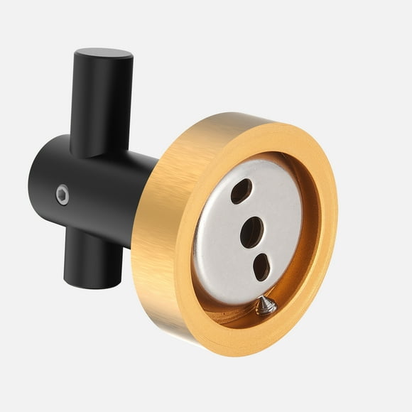 EcoNesxp Black gold hook round base wall hook with screws 4 pieces for entrance shoe cabinet