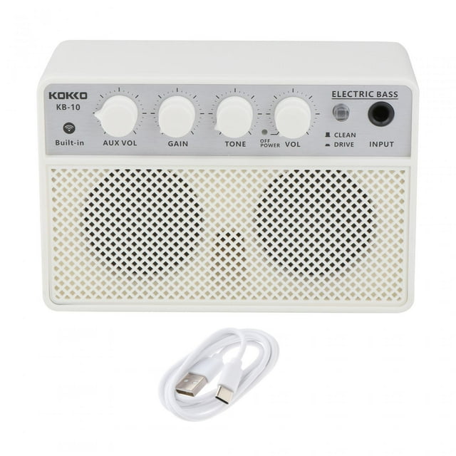 VONKY Electric Guitar for Amplifier Practice Bass Indoor Outdoor Mini Speaker Portable
