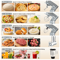 thumbnail image 4 of SeaSpark 6-IN-1 Multifunctional Stand Mixer, 6-Speed 6.3 QT Tilt-Head Kitchen Mixer, Electric Food Mixer with Bowl, Juice Blender, Dough Hook, Beater, Whisk for Most Home Cooks, Silver, 4 of 8